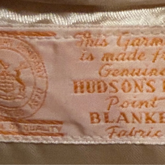 Vintage Genuine Hudson Bay Point blanket fabric jacket. No size - Picture 3 of 3